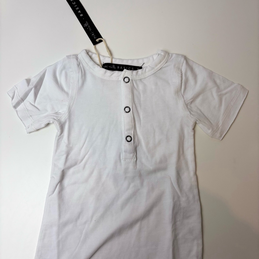 NWT Miki Miette Basics 3M White Short Sleeve tee - Picture 1 of 4